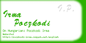 irma poczkodi business card